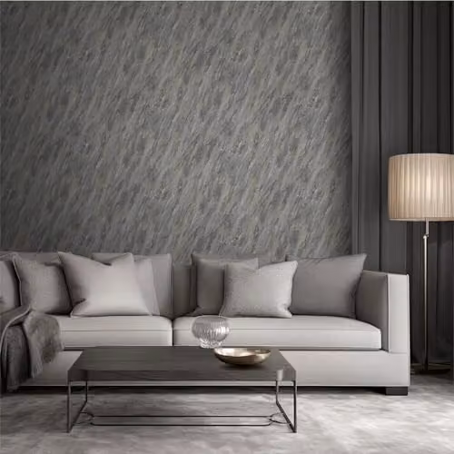 Muriva Venezia Abstract Marble Vinyl Wallpaper in Grey and Gold – 2