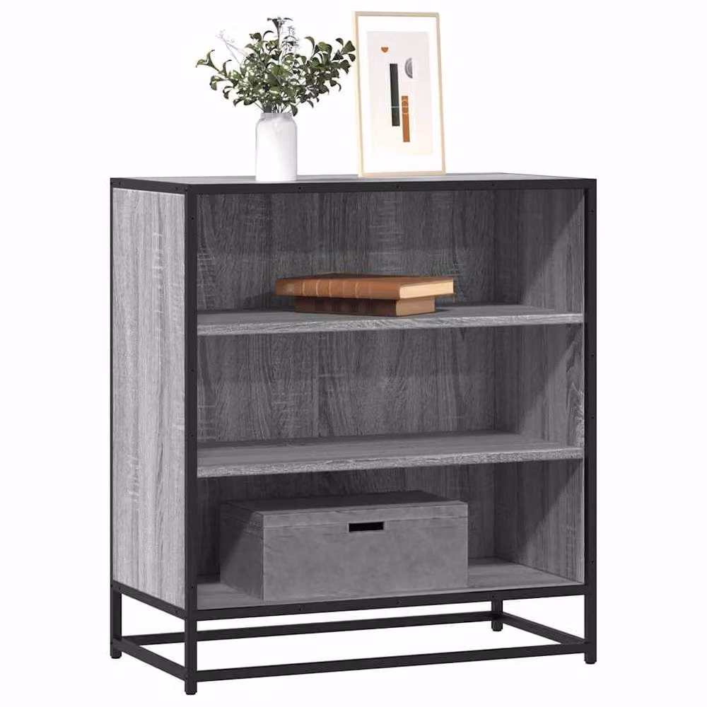 Berkfield Home Grey Sonoma Sideboard in Engineered Wood and Metal, W/D/H: 68 x 35 x 76 cm – 2