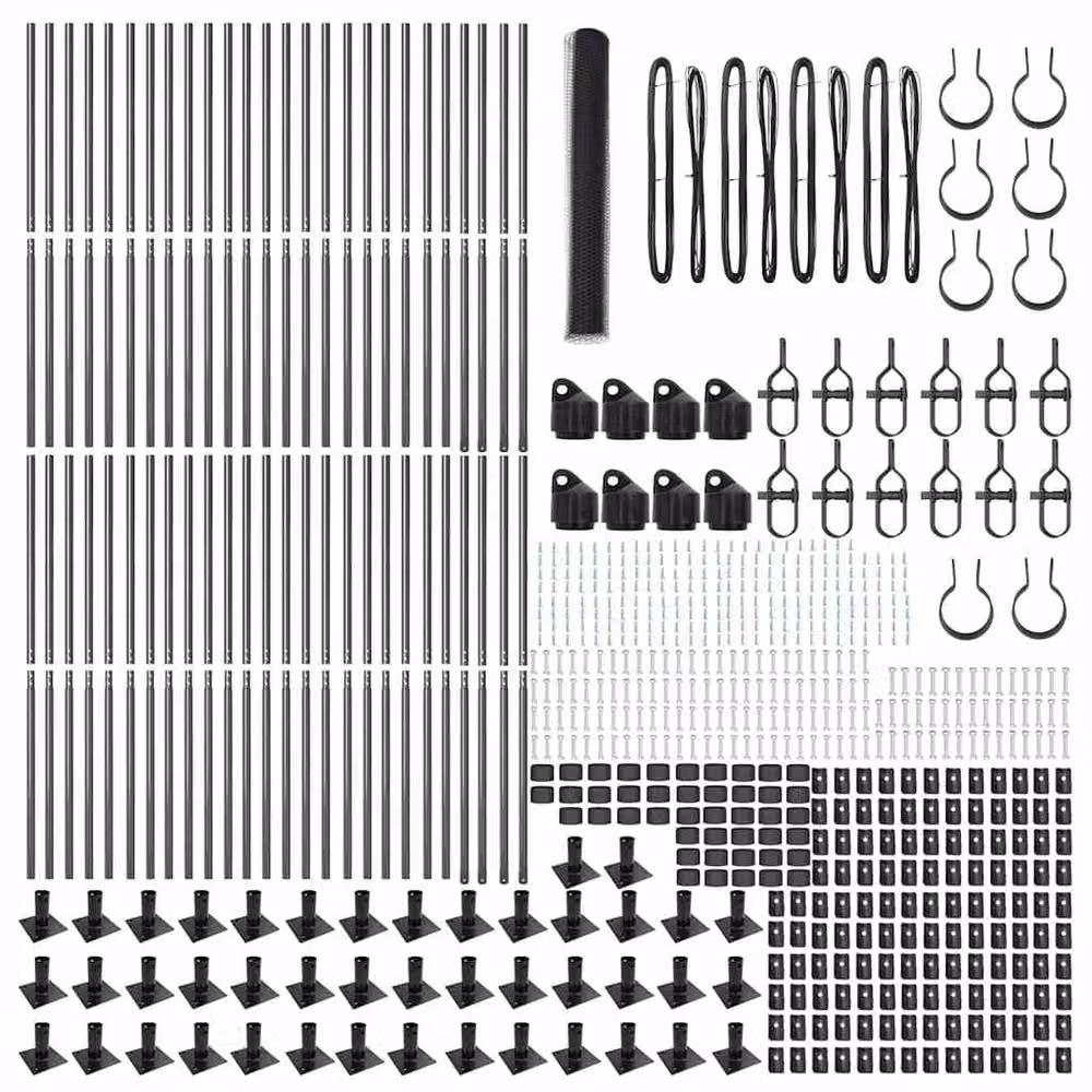 Berkfield Home Grey Steel Hexagon Fence, H: 120 cm x W: 100 m – 4