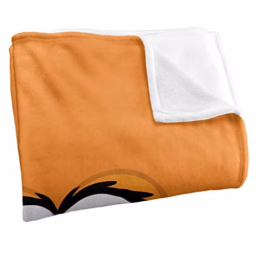 LOGOVISION Sesame Street Murray Face Silky Touch Super Soft Fleece Throw Blanket in White, W/D/H: 152 x 127 cm – 2