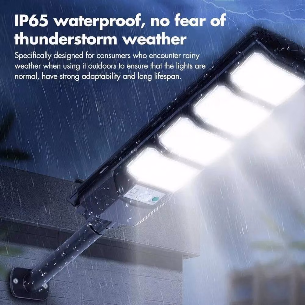 FLAVORA Solar LED Outdoor Motion Sensor Wall Light in Black – 5
