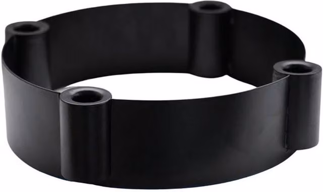 Lemon Pavilion Furniture and Decor Modern Round Metal Taper Candle Holder, Black, W25 x D25 x H7 cm