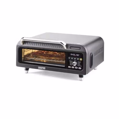 GEEPAS 15-in-1 Multifunctional Air Fryer Oven with Digital Touch Control, 18L Capacity, 2000W, Grey
