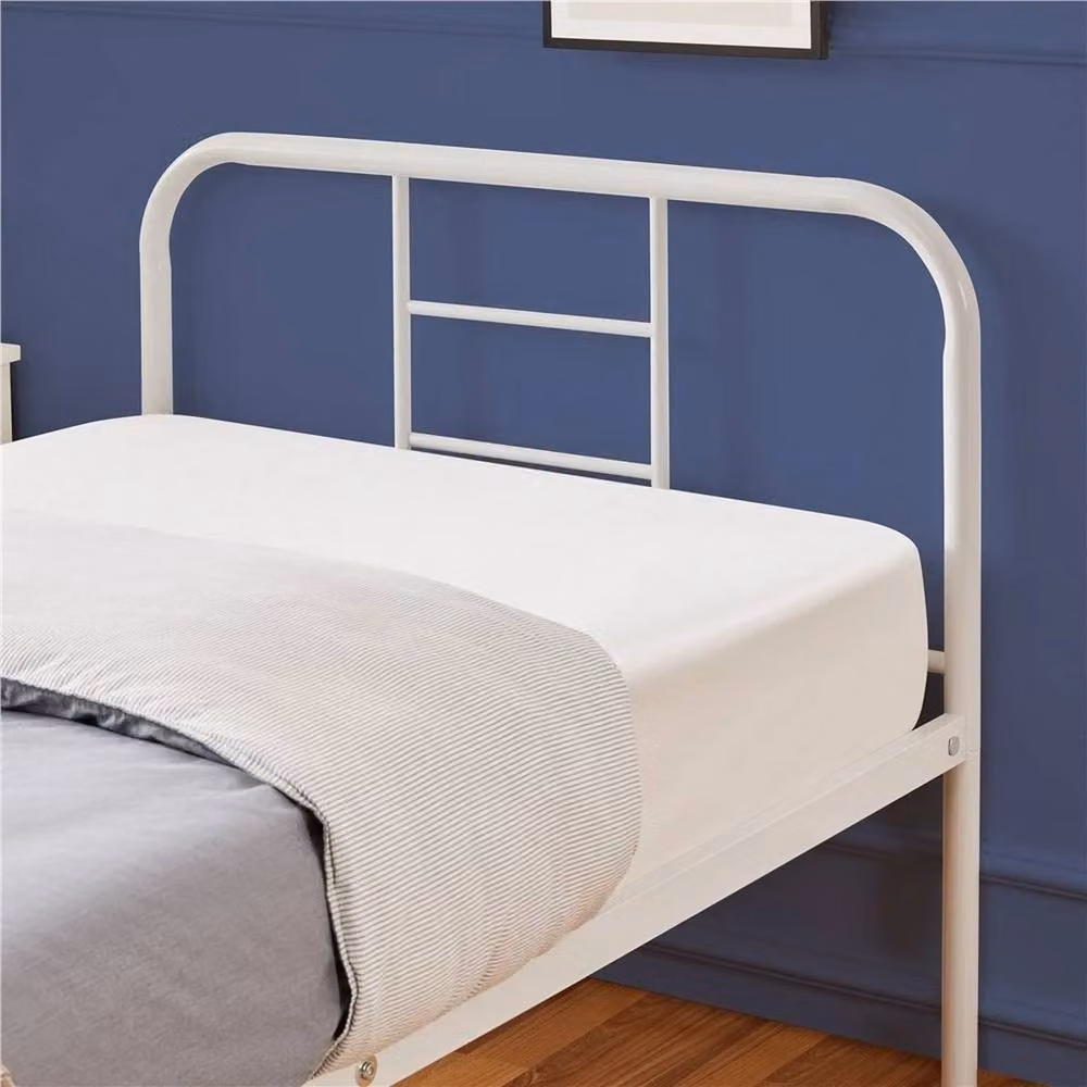 Kelvenix White Single Metal Bed Frame, W/D/H: 90 x 190 cm – 4