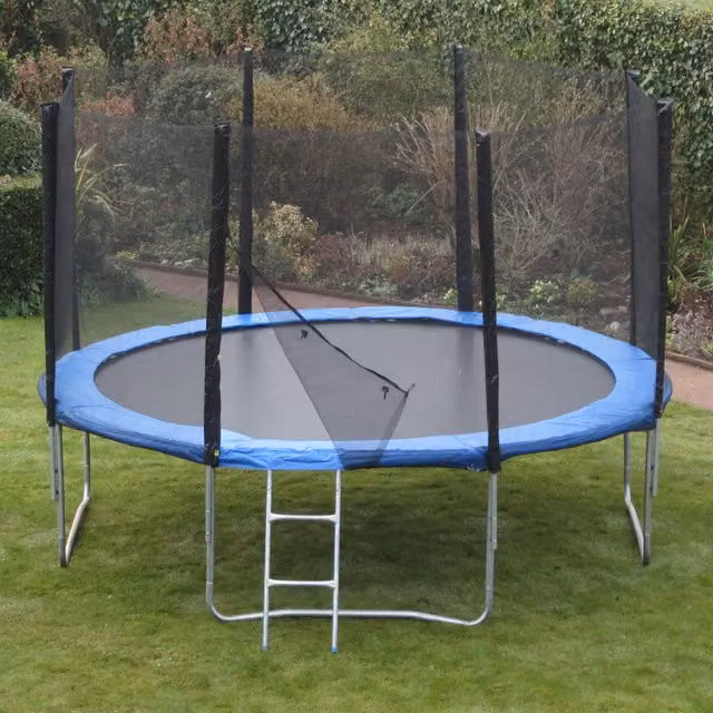 Kanga Hi-Power 16ft Trampoline Package in Blue