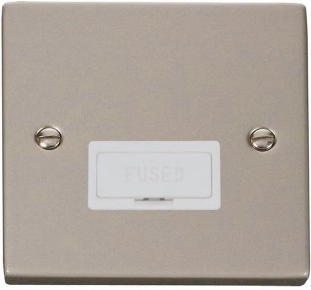 SE HOME White 13A Fused Connection Unit Flush Socket Plate