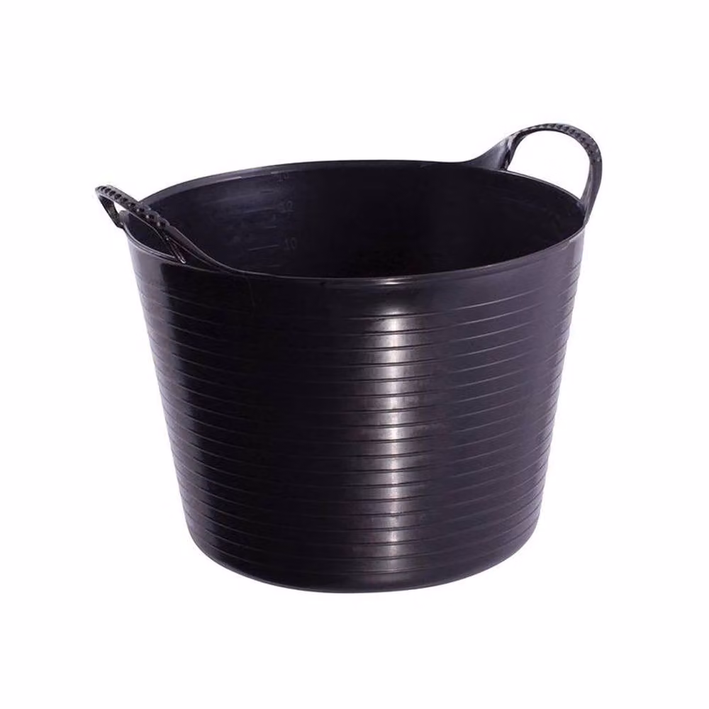 Red Gorilla Black Rubber Mortar Tub