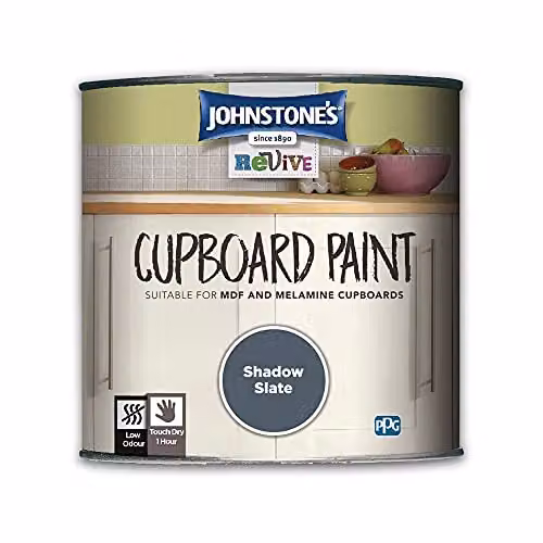 Johnstone's Upcycling Cupboard Paint in Shadow Slate Grey, 750ml