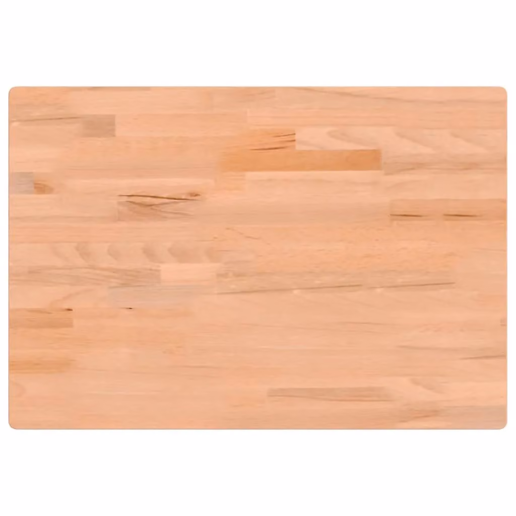 Berkfield Home Solid Wood Beech Workbench Top, Brown, W: 80 cm, D: 55 cm, H: 2.5 cm