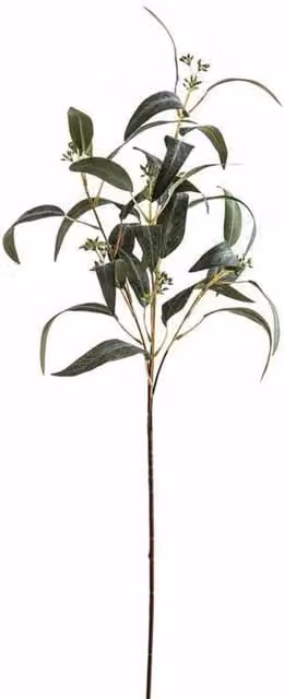 Lemon Pavilion Seeded Eucalyptus Artificial Plant Spray, Green, W: 10 cm, D: 10 cm, H: 86 cm – 1
