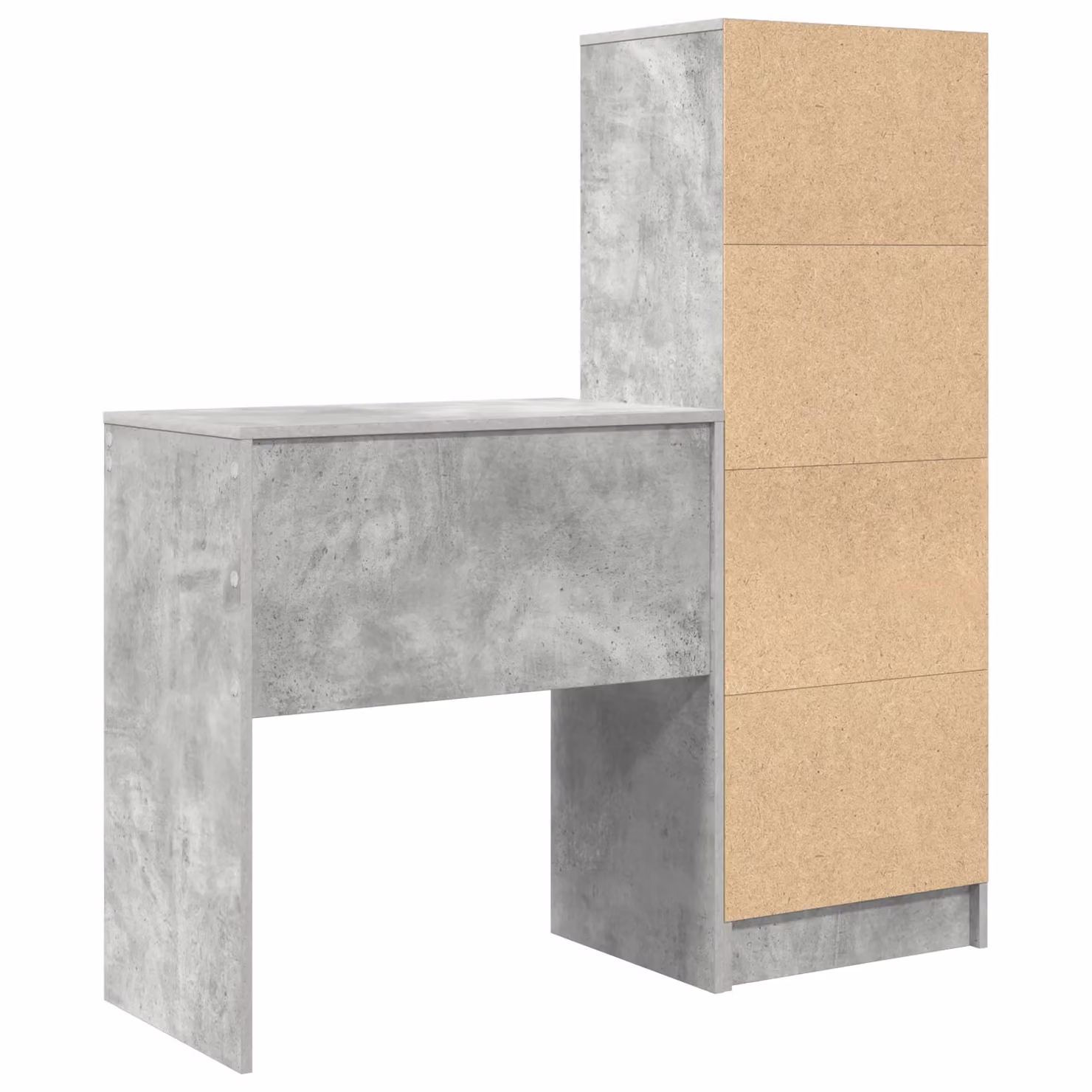 Berkfield Industrial Writing Desk in Grey Engineered Wood – 4