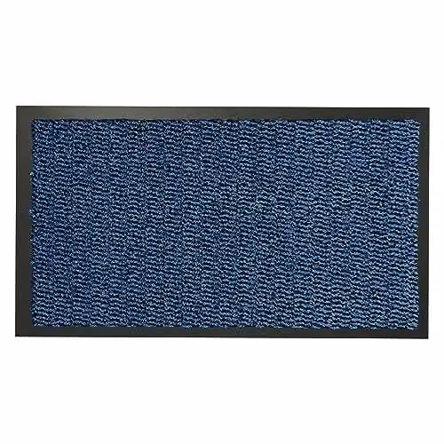 KAV Non-Slip Washable Indoor and Outdoor Rug in Blue and Black, W/D: 120 x 180 cm – 1