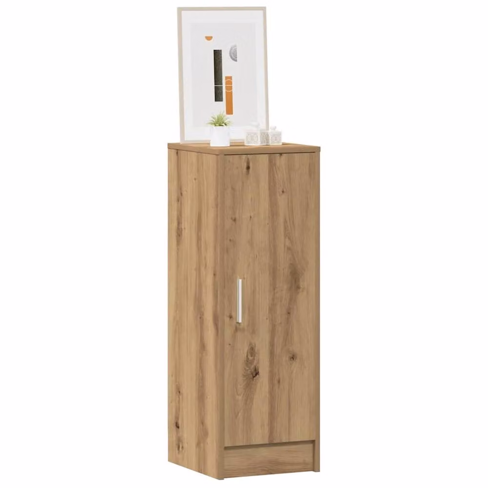 Berkfield Home Rustic Brown Wood Shoe Cabinet with Hinged Doors, W/D/H: 32 x 35 x 92 cm – 3