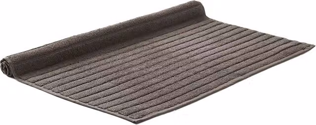 Christy Prism Round Cotton Bath Mat in Grey – 1