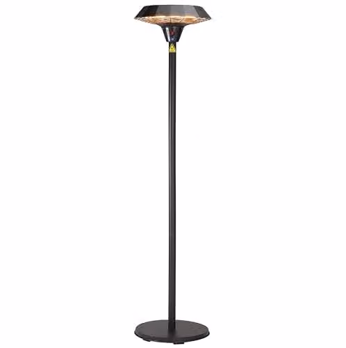 Shadow Diffusion Octagon 2.0kW Patio Heater in Black Metal