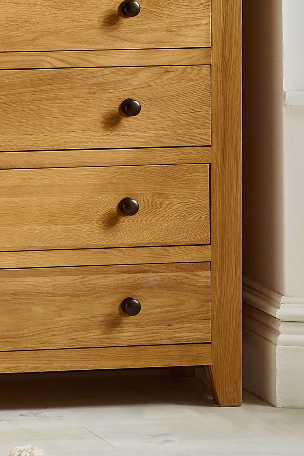 Julian Bowen Marlborough 6 Drawer Chest (4+2) in Oak – 5