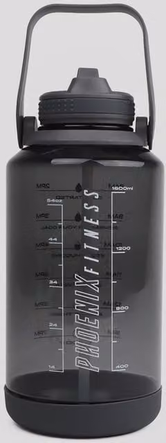 Phoenix Fitness Motivational Water Bottle in Grey
