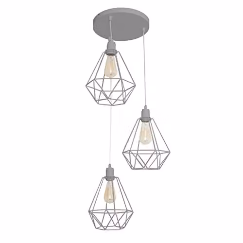 Netlighting Helam Karo Cluster Pendant Ceiling Light in Grey, Diameter: 32 cm