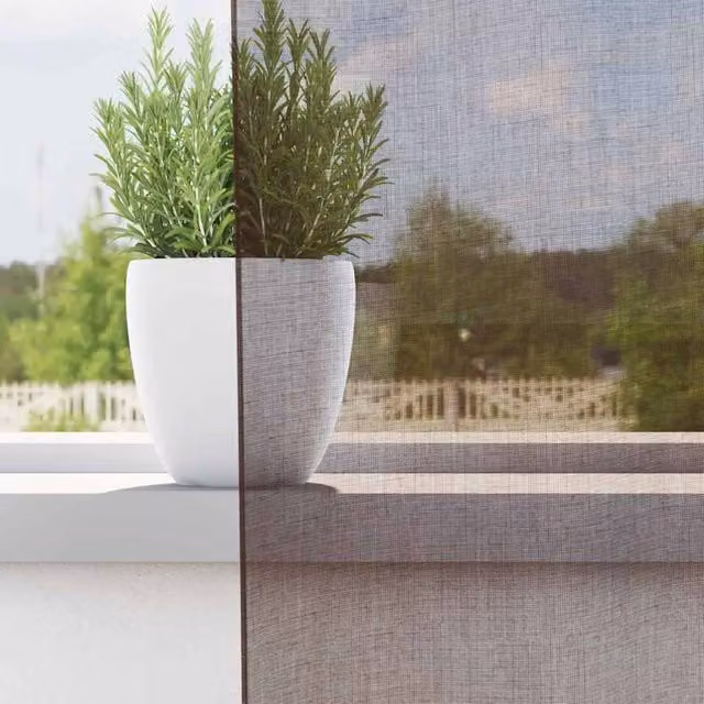 Berkfield Home Brown Voile Fabric Curtains with Rod Pockets, 2 Pack, W: 140 cm, H: 245 cm