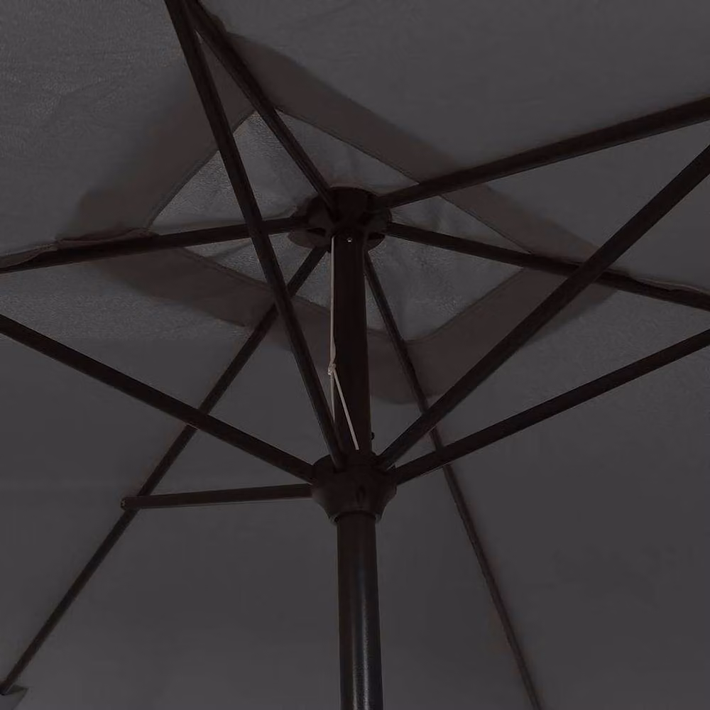 Berkfield Home Outdoor Parasol with Steel Central Pole, Anthracite and Black, W: 300 cm, D: 200 cm – 3