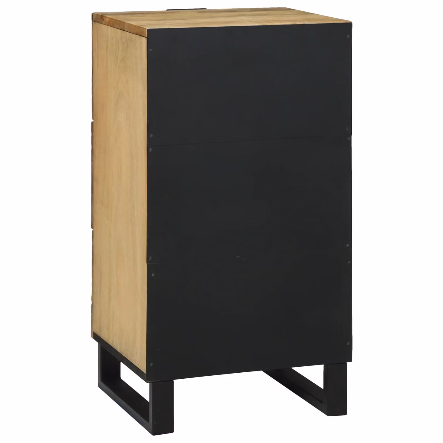 Berkfield Home Modern Sideboard in Brown, Mango and MDF Wood, W/D/H: 40 x 33.5 x 75 cm – 4