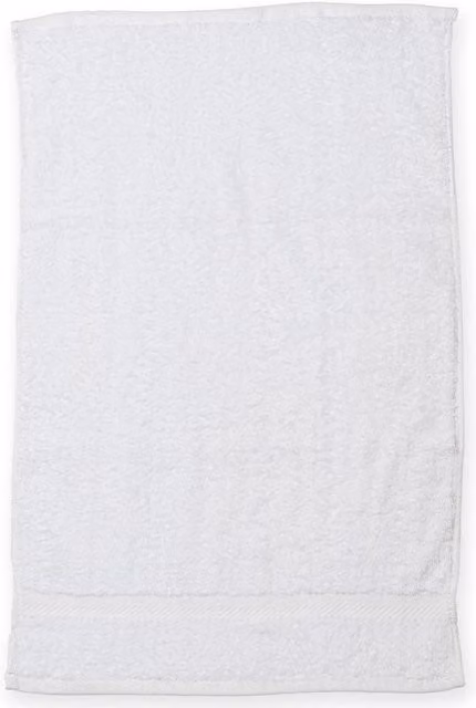 Towel City White Cotton Terrycloth Gym Towel with Hanging Loop