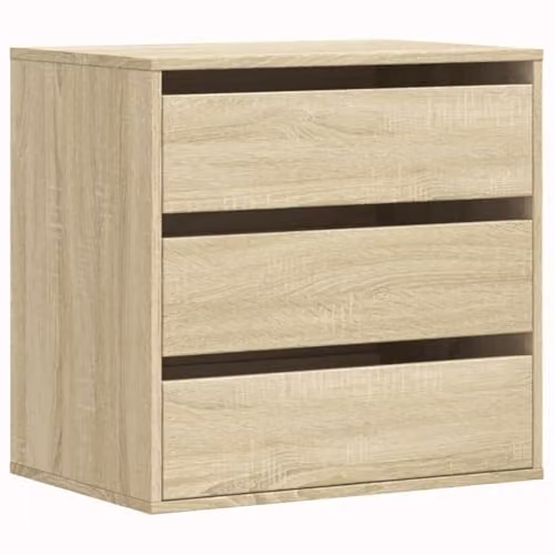 vidaXL Corner Chest of Drawers in Brown, W: 60 cm, D: 41 cm, H: 58 cm – 1