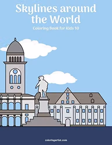 Skylines around the World Colouring Book for Kids by Independently Published, Multicolour
