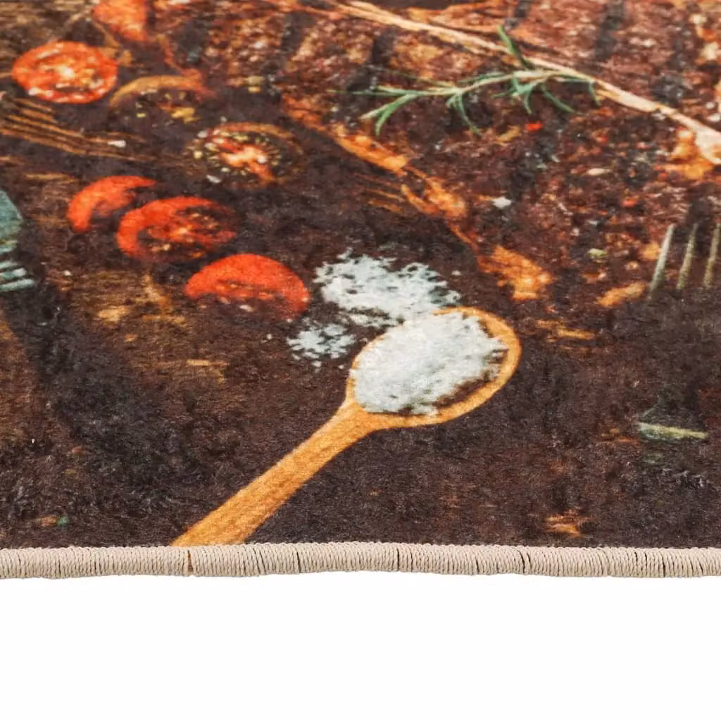 Berkfield Home Multicolour Kitchen Rug, Washable and Anti-Slip, W: 60 cm, L: 180 cm – 2