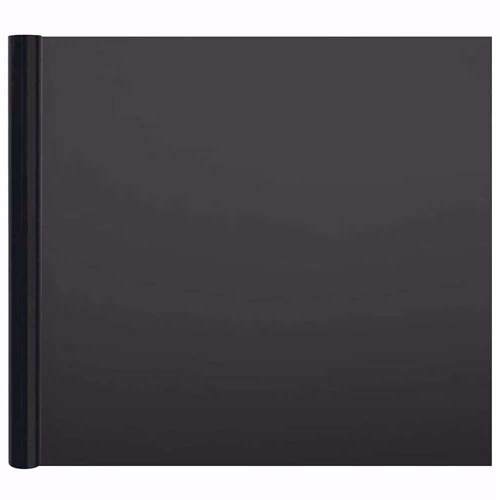 Berkfield Home Static Frosted Black PVC Window Films, 3 Pack – 3