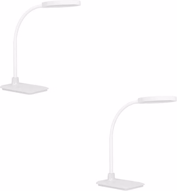 Loops 2 Pack White LED Table Lamps for Modern Home Decor