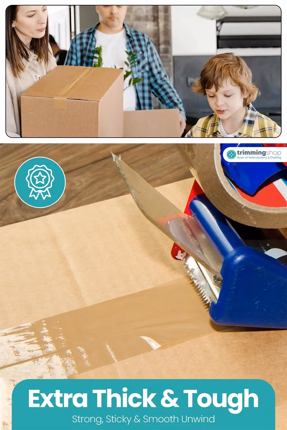 Neel Blue Brown Heavy-Duty BOPP Packing Tape, 6 Rolls, Width: 48 mm, Length: 66 m – 5