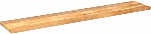 Berkfield Home Rectangular Solid Mango Wood Table Top, Brown, W: 180 cm, D: 20 cm, H: 3.8 cm