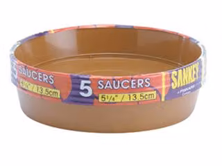 Sankey Brown Plastic Planter Grow Saucers, Pack of 5, Diameter: 11.5 cm – 2