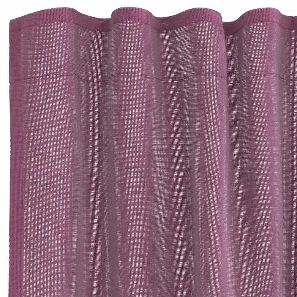Berkfield Home Purple Voile Fabric Curtains with Rod Pockets, 2 Pack, W: 140 cm, H: 260 cm – 3