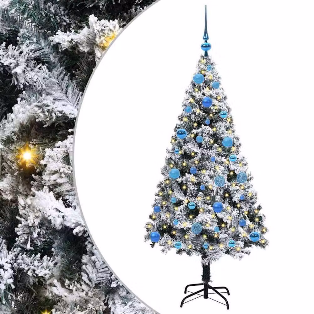 Berkfield Home Artificial Green Christmas Tree with 150 LEDs and Stand, Height: 150 cm – 2