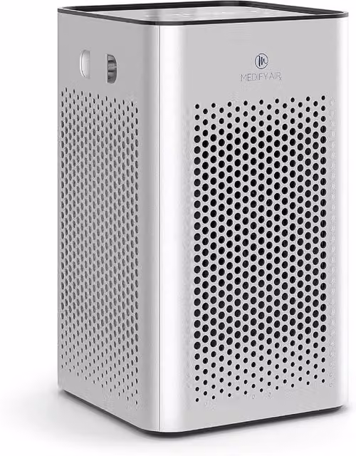 Medify MA-25 Silver Air Purifier with HEPA H13 Filter and Sleep Mode – 1