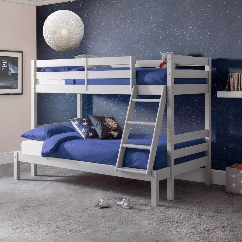 Cheshire Cobalt Triple Sleeper Bunk Bed in Dove Grey, Small Double 120 x 200 cm – 2