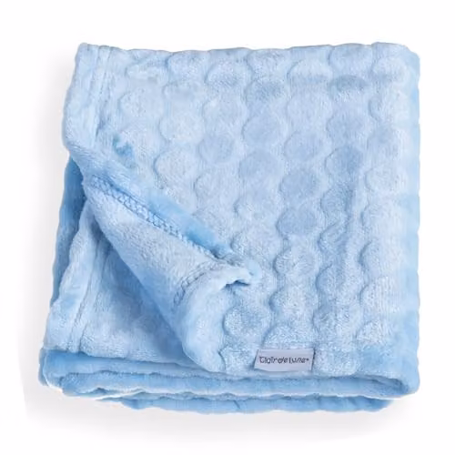 Clair de Lune Marshmallow Fluffy Baby Blanket in Blue – 1