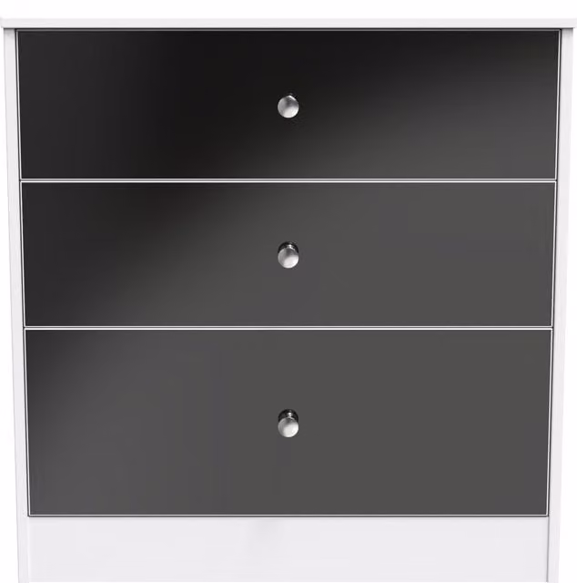 2 U Taunton 3 Drawer Deep Chest in Black