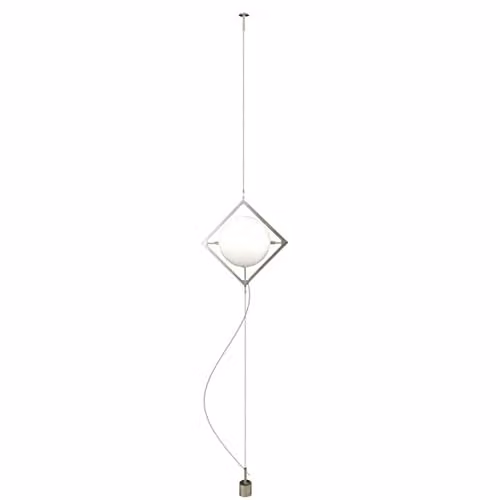 Netlighting Modern Sphere Pendant Ceiling Light in Grey and Silver Glass