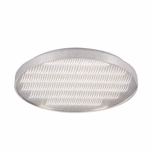 Netlighting Fusion Round LED Ceiling Light in Grey and Silver, 58cm, 50W, 3120lm
