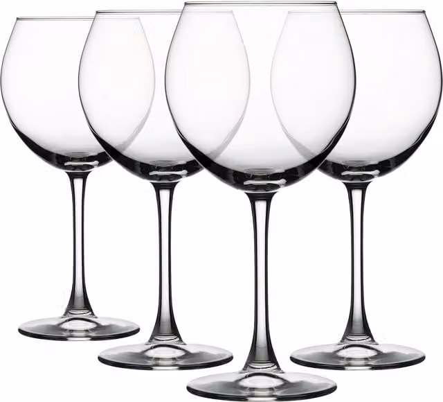 Pasabahce Enoteca Wine Glasses, Clear, 655 ml, Pack of 4