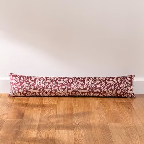 Riva Home Skandi Woodland Animal Draught Excluder, Red – 1