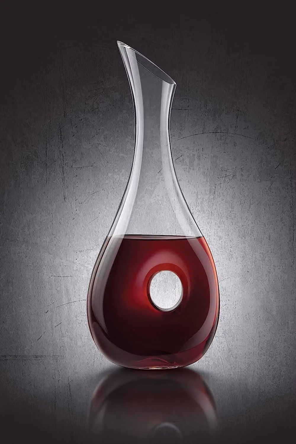 Final Touch Lacuna Durashield Lead-Free Crystal Wine Decanter with Drip-Free Spout, 1000ml, Clear – 2