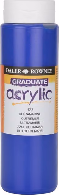 Daler Rowney Graduate Acrylic Paint, Ultramarine Blue, 500ml