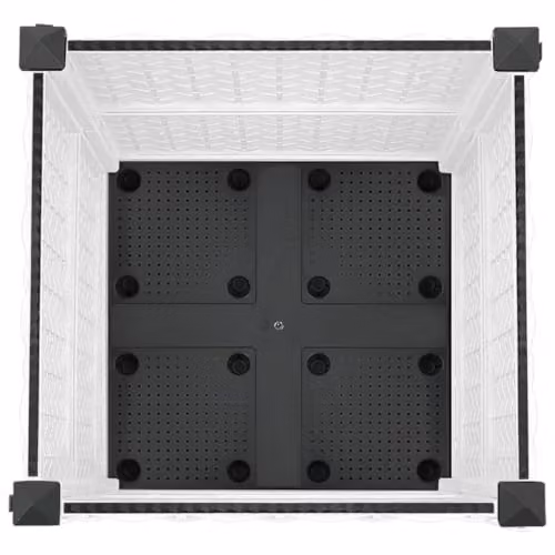 vidaXL White Plastic Raised Bed W/D/H: 40 x 40 x 38 cm – 2