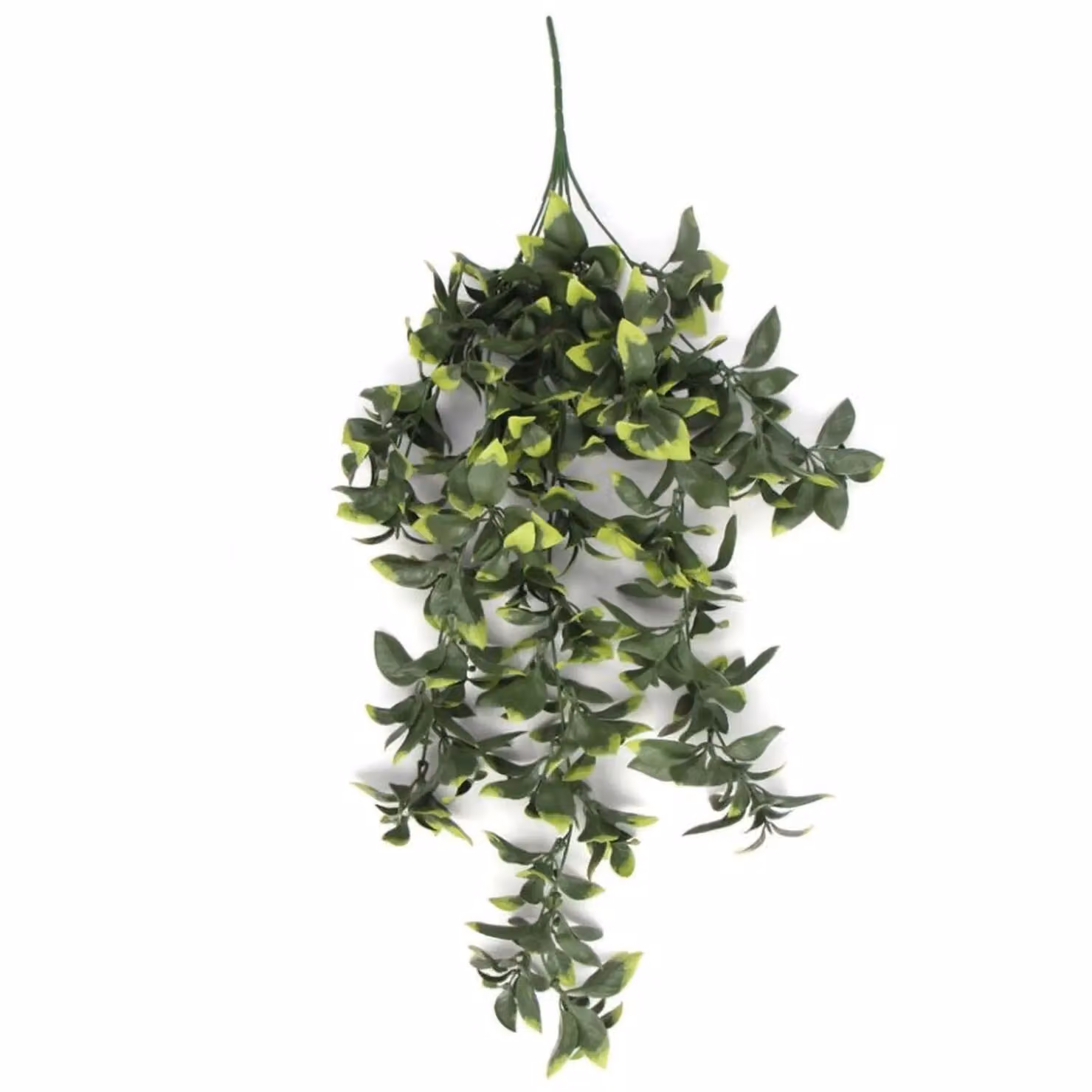 Leaf Pack of 6 Hanging UV and Fire Resistant Artificial Pothos Plants in Green, 71 cm – 3