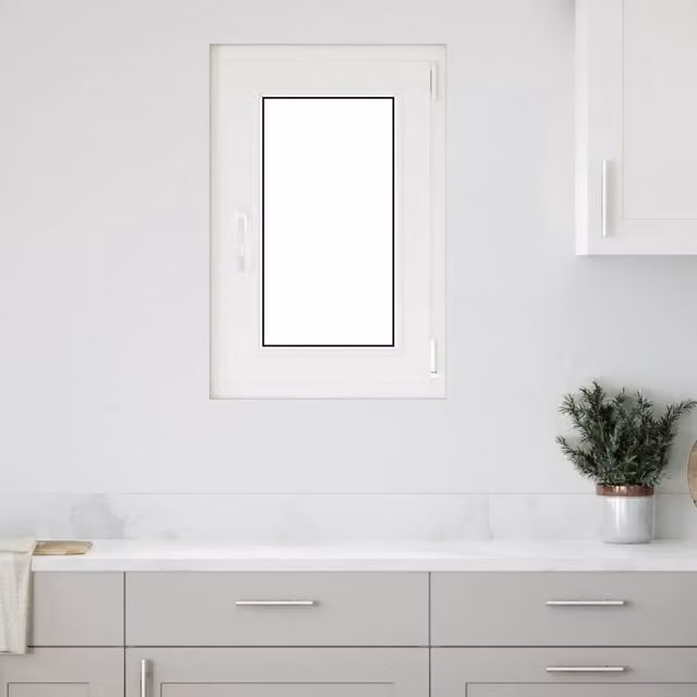 Berkfield Home RISOR Basement Tilt and Turn Window, White, W: 50 cm, H: 75 cm