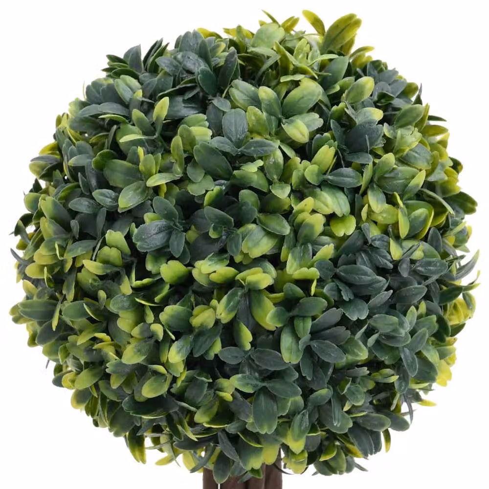 Berkfield Home Lush Artificial Ball Shaped Boxwood Plants with Pots, Green, 2 Pack, Height: 56 cm – 3
